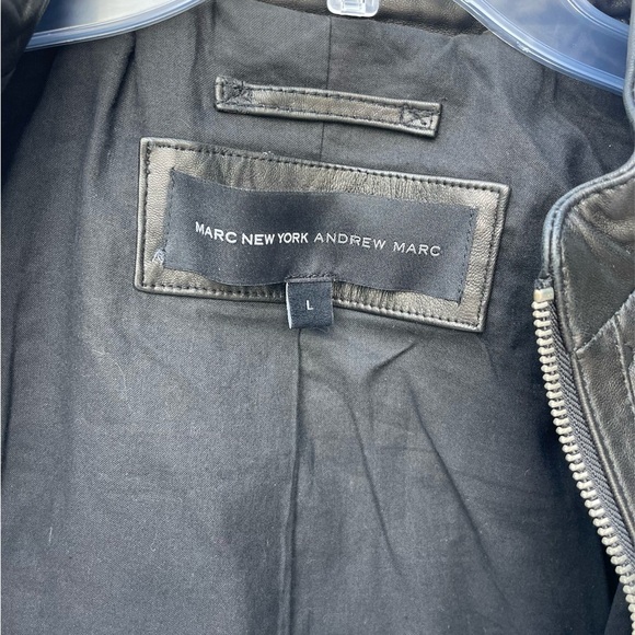 Andrew Marc New York Lamb Leather Jacket size L - Picture 10 of 15